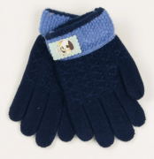 Перчатки для мальчиков и девочек  XS – 19-7-1 синий