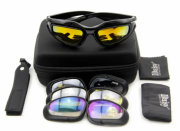 Захисні військові окуляри з поляризацією Daisy C5 та 4 комплекти лінз
