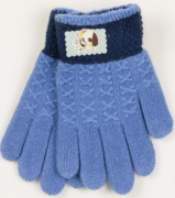 Перчатки для мальчиков и девочек  XS – 19-7-1 голубой