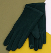 Женские замшевые перчатки для сенсорных телефонов (арт. 21-1-2) XL черный