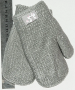 Перчатки детские на меху девочку S - №18-7-35  серый