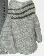 Перчатки детские на меху  XS - №18-7-37 серый