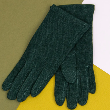 Жіночі еластичні трикотажні рукавички (арт. 21-1-3) L сірий