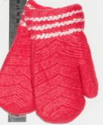 Перчатки детские на меху  S - №18-7-37 красный