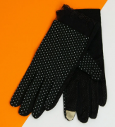 Женские перчатки для сенсорных телефонов с сеточкой (арт. 20-1-67) XXL черный