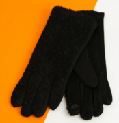 Женские стильные перчатки для сенсорных телефонов №20-1-68 M черный