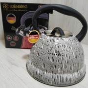 Чайник із свистком 3 л Edenberg EB-1990 сірий