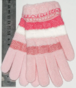 Перчатки детские для девочек  XS - №18-7-15 розовый