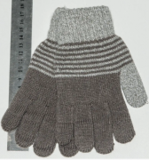 Детские перчатки на мальчиков  S - №18-3-10 серый