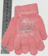 Перчатки детские для девочек  XS - №18-3-8 розовый