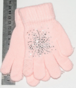 Перчатки детские для девочек  XS - №18-3-8 бежевый