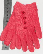 Перчатки детские для девочек  XS - №18-7-8 красный