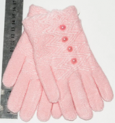 Рукавички дитячі для дівчаток XS - №18-7-8 рожевий
