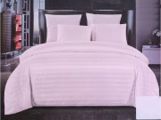 Комплект постельного белья 8706 Koloco смужка/светло-розовый 2ка