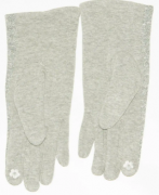 Женские трикотажные перчатки для сенсорных телефонов - №18-1-37 M светло серый