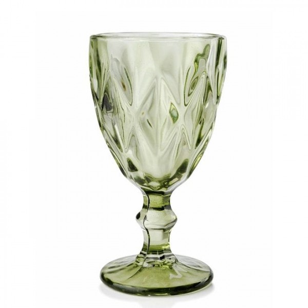 Комплект зелених скляних склянок Flora 250 мл. 2 шт. 30647