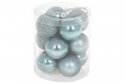 Набір новорічних кульок BonaDi пластик 12 шт. D-4 см. 147-810