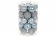 Набір новорічних кульок BonaDi пластик 25 шт. D-3 см. 47-005