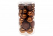Набір новорічних кульок BonaDi пластик 40 шт. D-3,4,5,6 см. 47-037