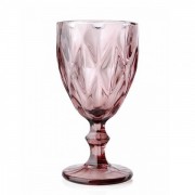 Комплект рожевих скляних склянок Flora 250 мл. 5 штук. 30646