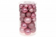 Набір новорічних кульок BonaDi пластик 40 шт. D-3,4,5,6 см. 47-034