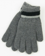 Підліткові зимові рукавички для хлопчиків L - 19-7-78 темно-сірий