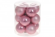 Набір новорічних кульок BonaDi пластик 12 шт. D-4 см. 47-009