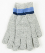 Подростковые зимние перчатки для мальчиков XL  - 19-7-78 светло-серый
