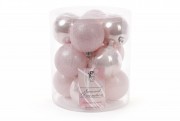 Набір новорічних кульок BonaDi пластик 12 шт. D-8 см. 147-222