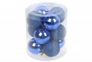 Набір новорічних кульок BonaDi пластик 12 шт. D-4 см.147-823