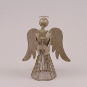 Ангел декоративный золотой 25 см. Flora 21712