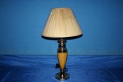 Настольная лампа с абажуром Ray N008/1 (FGD+YEL+WOOD) (IR005130)