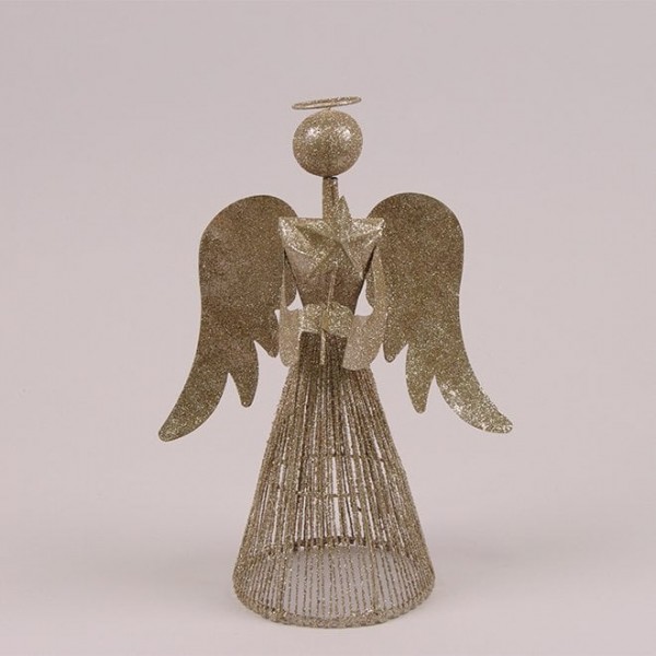Ангел декоративний золотий 30 см. Flora 21714