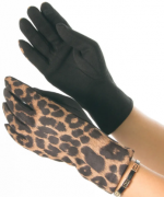Женские леопардовые перчатки из искусственной замши № 19-1-52 M желтый