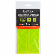 Повязка светоотражающая Beltex L 40-45 см Зеленый