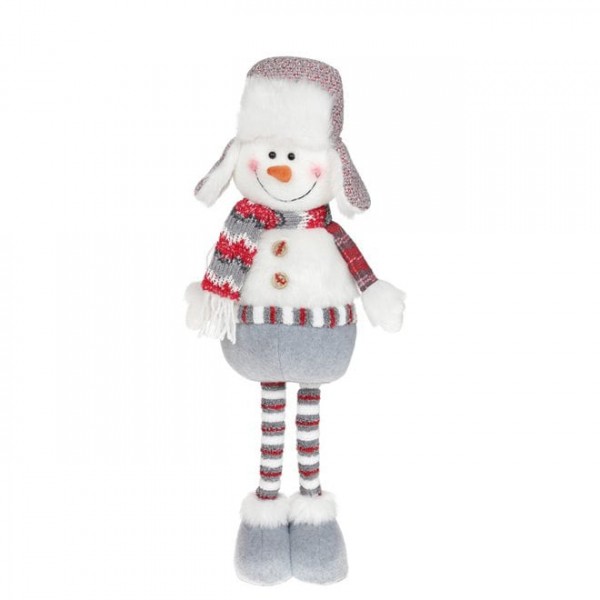 Фігурка м'яка новорічна Сніговик 56 см. 12517 Flora
