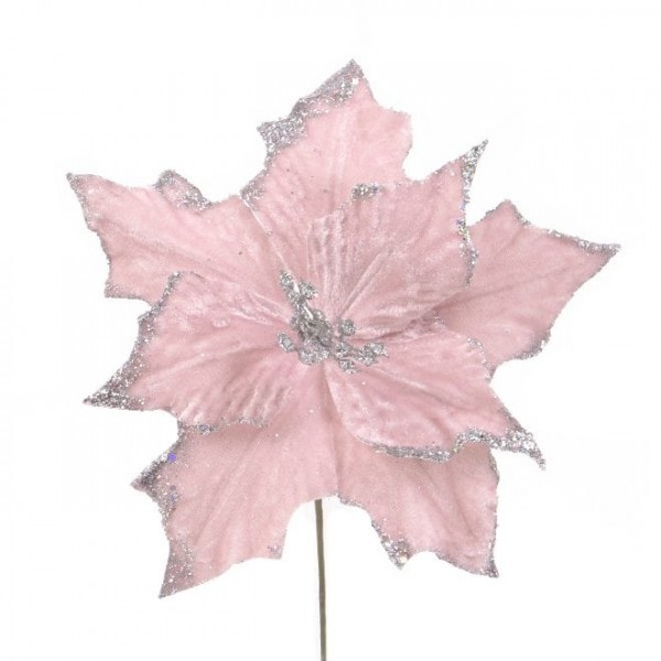 Квітка новорічна Пуансетія рожева 13122 Flora