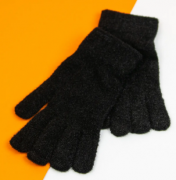 Перчатки для девочек подростков (арт. 21-25-30) XL черный