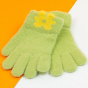 Перчатки для девочек (арт. 21-25-31) XS зеленый
