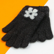 Перчатки для девочек (арт. 21-25-31) XS черный