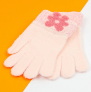 Перчатки для девочек (арт. 21-25-31) XS розовый