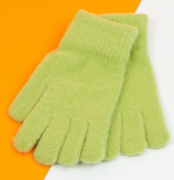 Перчатки для девочек (арт. 21-25-29) S зеленый