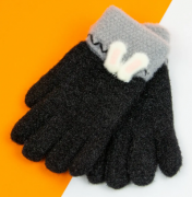 Перчатки для девочек подростков (арт. 21-25-27) XS черный