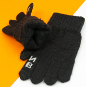Перчатки для мальчиков для сенсорных телефонов (арт. 21-7-17а) L черный