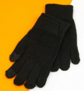 Перчатки для подростков для сенсорных телефонов (арт. 21-7-21а) L черный