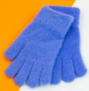Перчатки для девочек (арт. 21-25-29) S синий