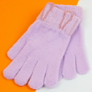 Перчатки для мальчиков и девочек с ушками (арт. 21-7-13а) S розовый