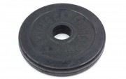 Млинці (диски) гумові SHUANG CAI SPORTS (ТА-1441-1,25) 30мм 1,25кг чорний