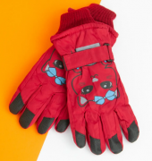 Перчатки лыжные для девочек (арт. 20-12-27) XL красный