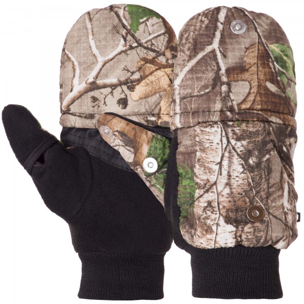 Перчатки-варежки для охоты и рыбалки SP-Sport (BC-9232) размер универсальный Камуфляж Лес